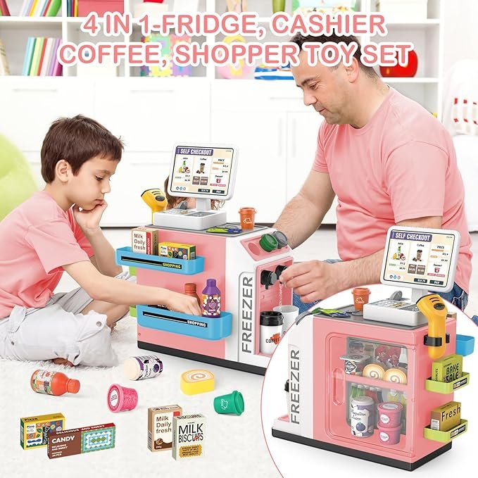 3-in-1 Coffee Machine Set For Kids - Image 3
