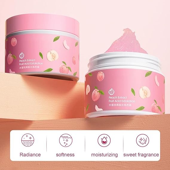 Peach Extract Fruit Acid Exfoliating Face Gel Cream - Image 2