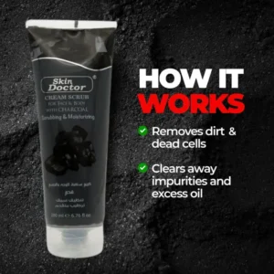 Skin Doctor - Cream Scrub with Charcoal