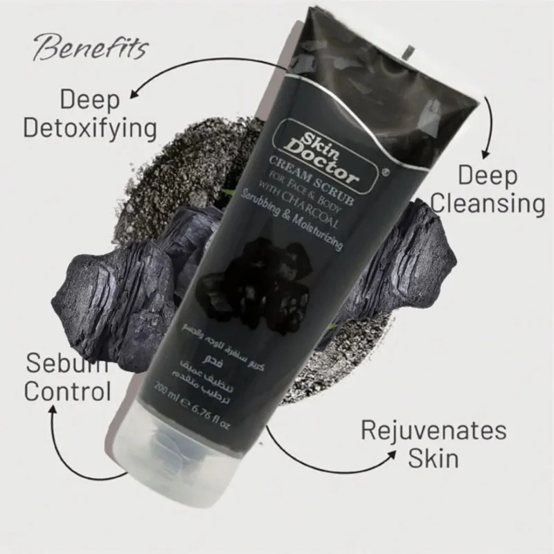 Skin Doctor - Cream Scrub with Charcoal - Image 2