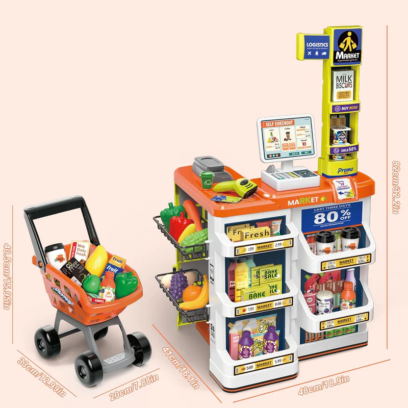 Supermarket Play Set for Kids - Image 4