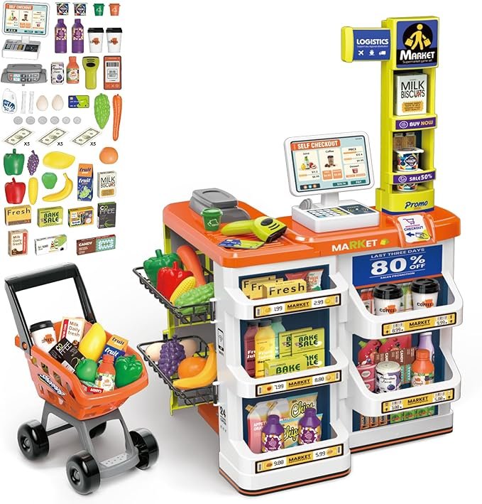 Supermarket Play Set for Kids - Image 2